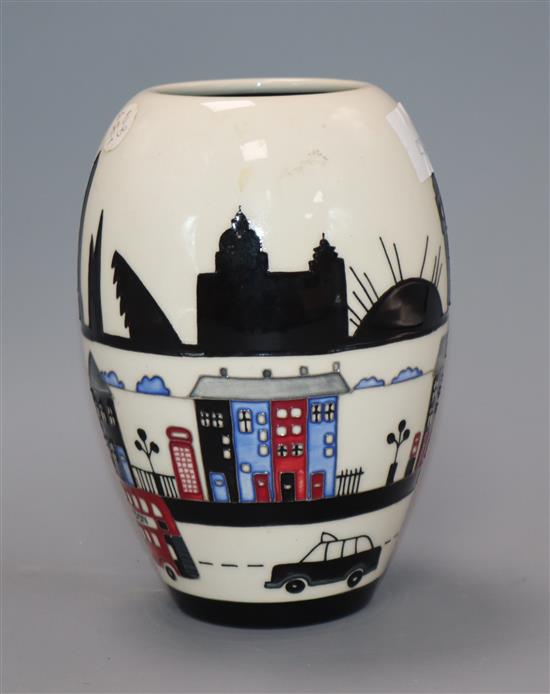 A Moorcroft London pattern vase height 18cm